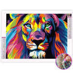 Broderie Diamant Lion Multicolore | My Diamond Painting