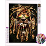 Broderie Diamant Lion Rasta - Vignette | My Diamond Painting