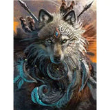 Broderie Diamant Loup Guerrier | My Diamond Painting