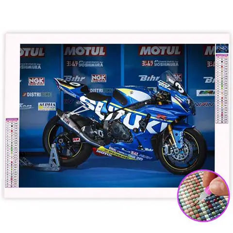 Broderie Diamant Moto Suzuki | My Diamond Painting