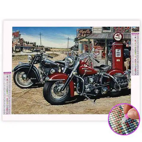 Broderie Diamant Moto Vintage | My Diamond Painting