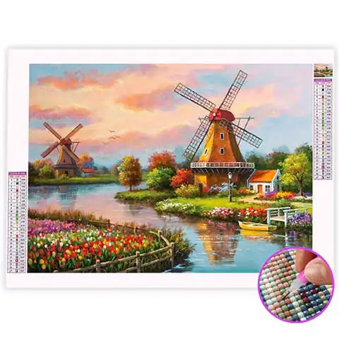 Broderie Diamant Moulin à Vent | My Diamond Painting