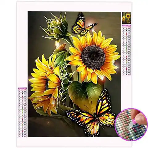 Broderie Diamant Papillon et Fleur | My Diamond Painting