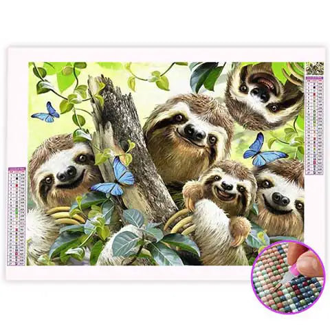 Broderie Diamant Paresseux | My Diamond Painting