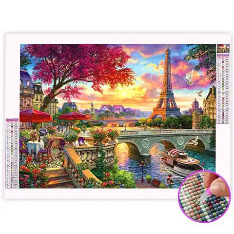 Broderie Diamant Paysage Paris | My Diamond Painting