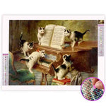 Broderie Diamant Piano et Chat - Vignette | My Diamond Painting