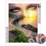 Broderie Diamant Plage et Visage - Vignette | My Diamond Painting