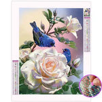 Broderie Diamant Rose Blanche - Vignette | My Diamond Painting