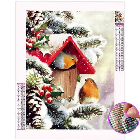 Broderie Diamant Rouge Gorge | My Diamond Painting