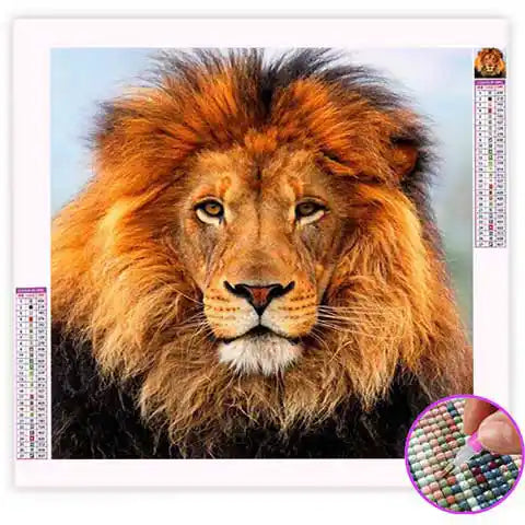 Broderie Diamant Tête de Lion | My Diamond Painting