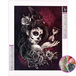 Broderie Diamant Tête de Mort Femme - Vignette | My Diamond Painting