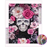 Broderie Diamant Tête de Mort Fleur - Vignette | My Diamond Painting