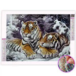 Broderie Diamant Tigre Couple - Vignette | My Diamond Painting