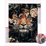 Broderie Diamant Tigre Fleur | My Diamond Painting