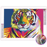 Broderie Diamant Tigre Multicolore - Vignette | My Diamond Painting