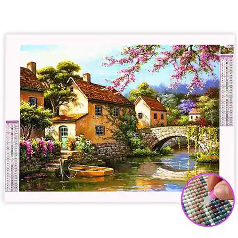 MBYAUYN Peinture Diamant Paysage 5D, Peinture Diamant Pour