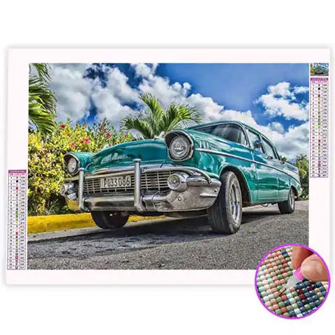 Broderie Diamant Voiture Américaine | My Diamond Painting