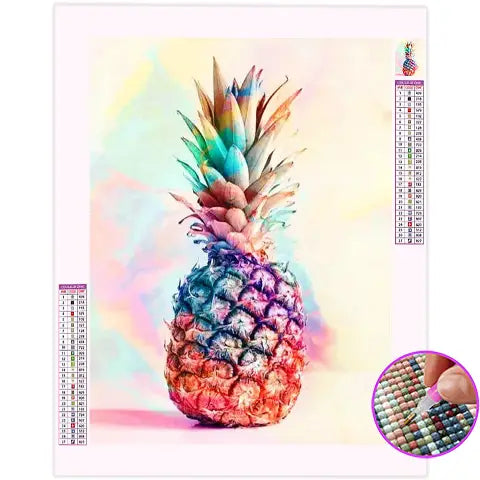 Broderie Diamant Ananas