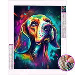 Broderie Diamant Beagle