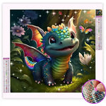 Broderie Diamant Bébé Dragon