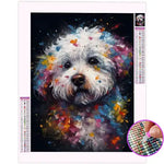 Broderie Diamant Bichon Frisé