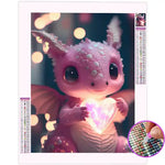 Broderie Diamant Dragon Rose