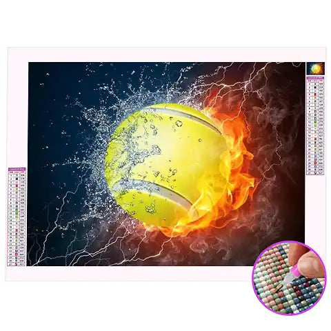 Broderie Diamant Tennis