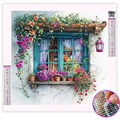 Broderie Diamant Fenêtre