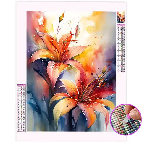 Broderie Diamant Fleur de Lys