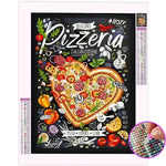 Broderie Diamant Pizza