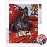 Broderie Diamant Scottish Terrier