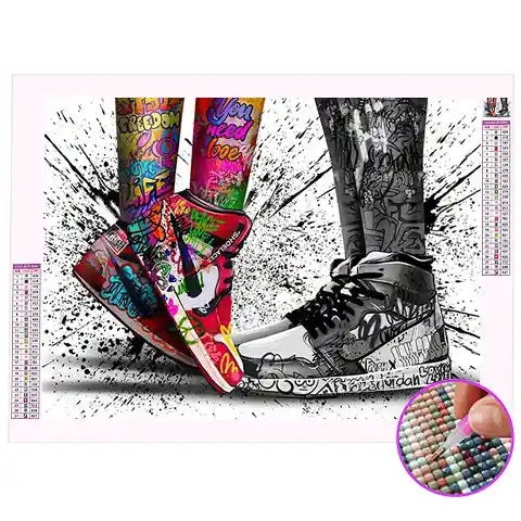 Broderie Diamant Street Art