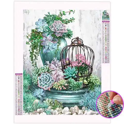 Broderie Diamant Succulentes | My Diamond Painting
