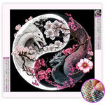 Broderie Diamant Yin Yang Dragon