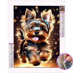 Broderie Diamant yorkshire Terrier