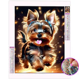Broderie Diamant yorkshire Terrier