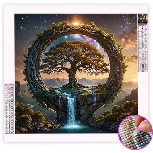Broderie Diamant Arbre Magique