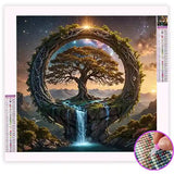 Broderie Diamant Arbre Magique