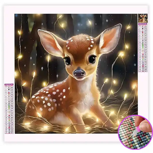 Broderie Diamant Faon