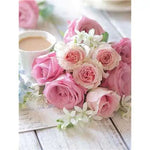 Broderie Diamant Bouquet de Fleurs Tasse Café - Vignette | My Diamond Painting
