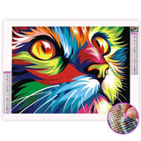 Diamond-Painting-Chat-Multicolore