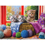 Broderie Diamant Chat Pelotes de Laine - Vignette | My Diamond Painting