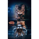Diamond Painting Chat Reflet Tigre | My Diamond Painting
