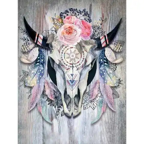 Diamond Painting Crâne de Buffle | My Diamond Painting