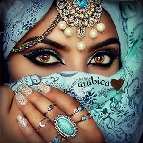 Broderie Diamant Femme Arabe