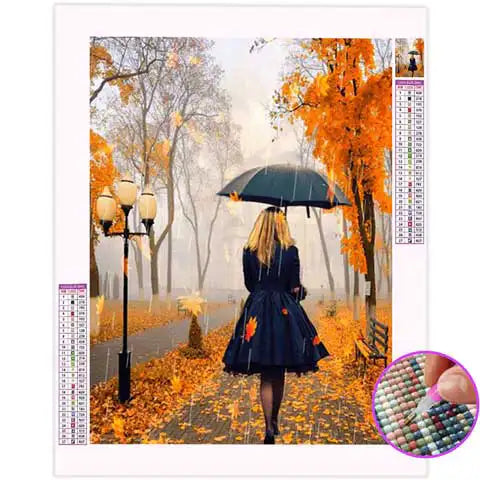 Diamond Painting Femme Parapluie | My Diamond Painting