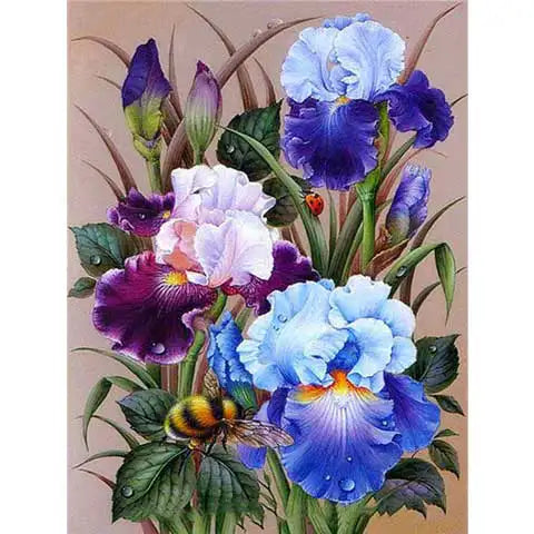 Peinture Diamant - Lis Rose 40x50cm, Kit Créatif Adulte Avec Toile HD Et Strass, Décoration Zen Et Cadeau Fait Main - 9