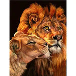 Broderie Diamant Lion Couple - Vignette | My Diamond Painting