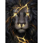 Broderie Diamant Lion Noir - Vignette | My Diamond Painting