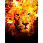 Broderie Diamant Lion en Feu - Vignette | My Diamond Painting